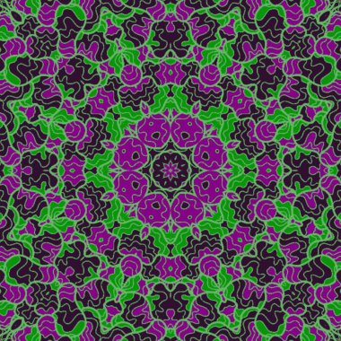 El çizimi soyut Mandala, taş tasarımı, arkaplan, baskı, sanat