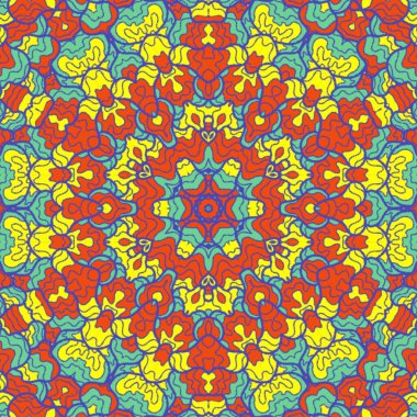 El çizimi soyut Mandala, taş tasarımı, arkaplan, baskı, sanat