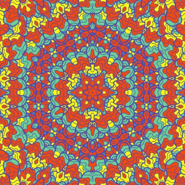 El çizimi soyut Mandala, taş tasarımı, arkaplan, baskı, sanat