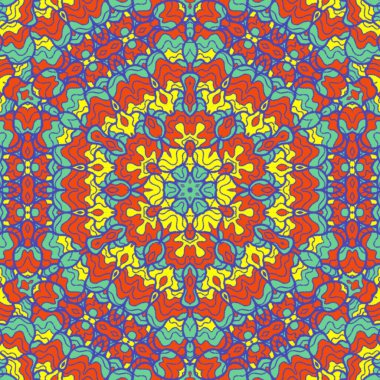 El çizimi soyut Mandala, taş tasarımı, arkaplan, baskı, sanat