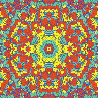 El çizimi soyut Mandala, taş tasarımı, arkaplan, baskı, sanat