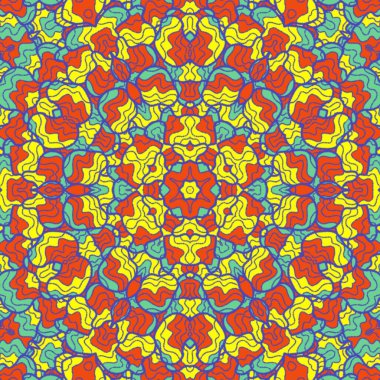 El çizimi soyut Mandala, taş tasarımı, arkaplan, baskı, sanat