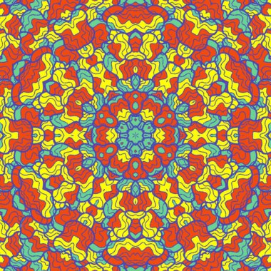 El çizimi soyut Mandala, taş tasarımı, arkaplan, baskı, sanat