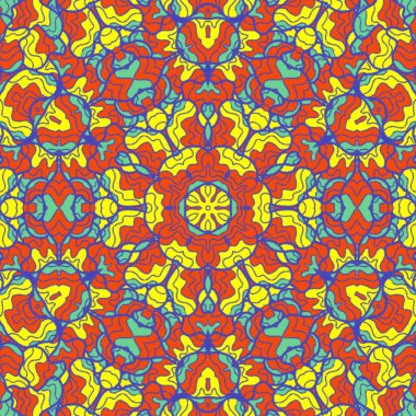 El çizimi soyut Mandala, taş tasarımı, arkaplan, baskı, sanat