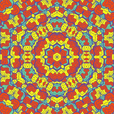 El çizimi soyut Mandala, taş tasarımı, arkaplan, baskı, sanat