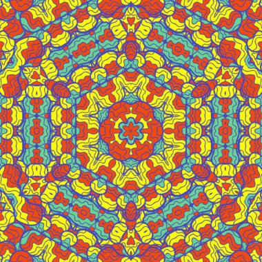 El çizimi soyut Mandala, taş tasarımı, arkaplan, baskı, sanat