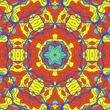 El çizimi soyut Mandala, taş tasarımı, arkaplan, baskı, sanat