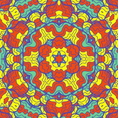 El çizimi soyut Mandala, taş tasarımı, arkaplan, baskı, sanat