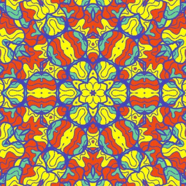 El çizimi soyut Mandala, taş tasarımı, arkaplan, baskı, sanat