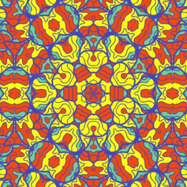 El çizimi soyut Mandala, taş tasarımı, arkaplan, baskı, sanat