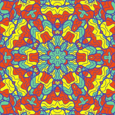 El çizimi soyut Mandala, taş tasarımı, arkaplan, baskı, sanat