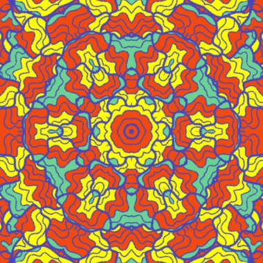 El çizimi soyut Mandala, taş tasarımı, arkaplan, baskı, sanat