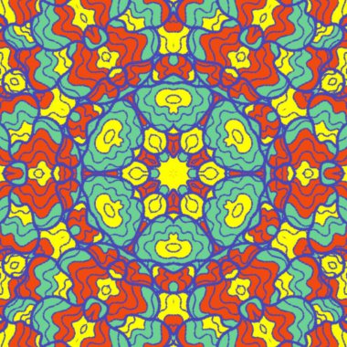 El çizimi soyut Mandala, taş tasarımı, arkaplan, baskı, sanat