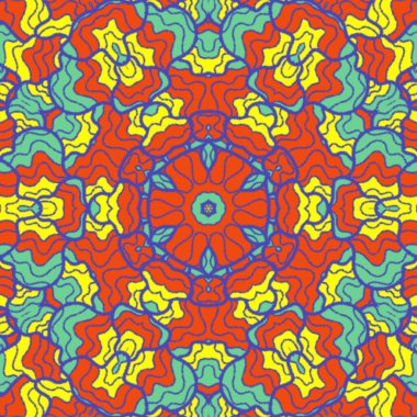 El çizimi soyut Mandala, taş tasarımı, arkaplan, baskı, sanat