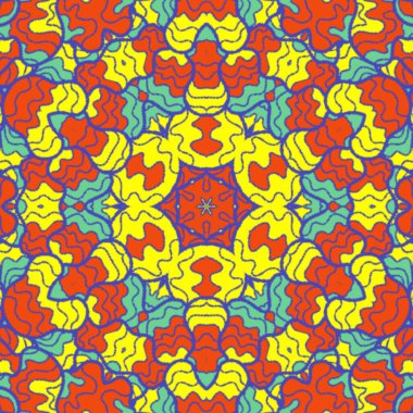 El çizimi soyut Mandala, taş tasarımı, arkaplan, baskı, sanat