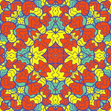 El çizimi soyut Mandala, taş tasarımı, arkaplan, baskı, sanat