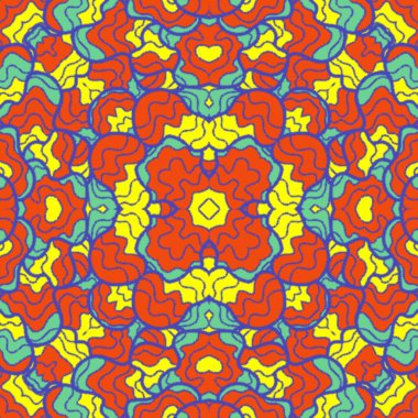 El çizimi soyut Mandala, taş tasarımı, arkaplan, baskı, sanat