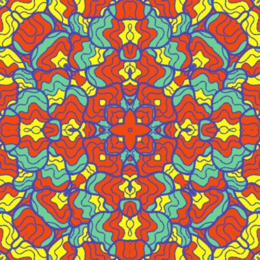 El çizimi soyut Mandala, taş tasarımı, arkaplan, baskı, sanat