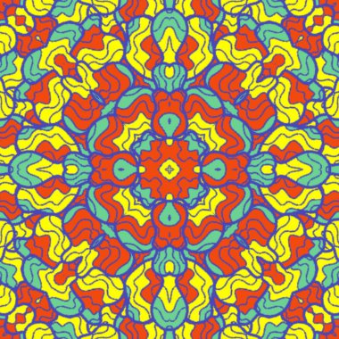 El çizimi soyut Mandala, taş tasarımı, arkaplan, baskı, sanat