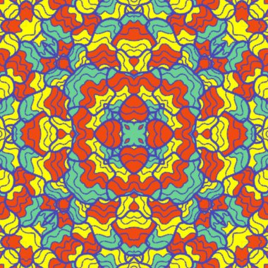 El çizimi soyut Mandala, taş tasarımı, arkaplan, baskı, sanat