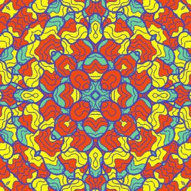 El çizimi soyut Mandala, taş tasarımı, arkaplan, baskı, sanat