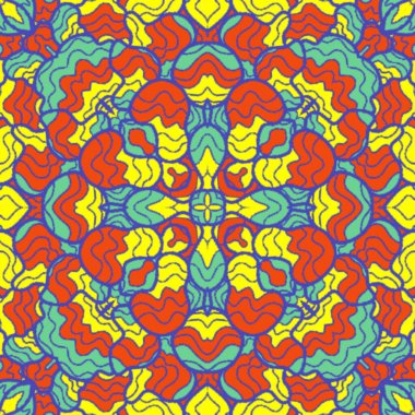 El çizimi soyut Mandala, taş tasarımı, arkaplan, baskı, sanat