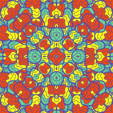 El çizimi soyut Mandala, taş tasarımı, arkaplan, baskı, sanat