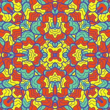 El çizimi soyut Mandala, taş tasarımı, arkaplan, baskı, sanat