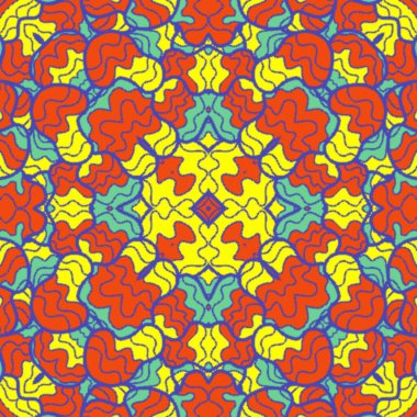 El çizimi soyut Mandala, taş tasarımı, arkaplan, baskı, sanat