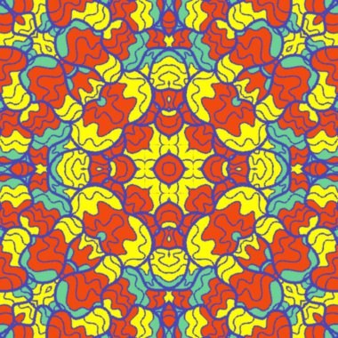 El çizimi soyut Mandala, taş tasarımı, arkaplan, baskı, sanat