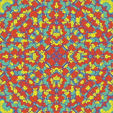 El çizimi soyut Mandala, taş tasarımı, arkaplan, baskı, sanat