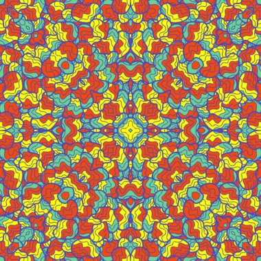 El çizimi soyut Mandala, taş tasarımı, arkaplan, baskı, sanat