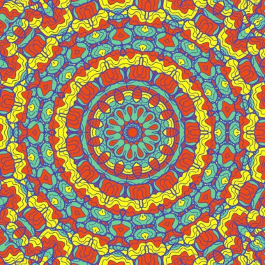 El çizimi soyut Mandala, taş tasarımı, arkaplan, baskı, sanat