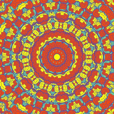 El çizimi soyut Mandala, taş tasarımı, arkaplan, baskı, sanat