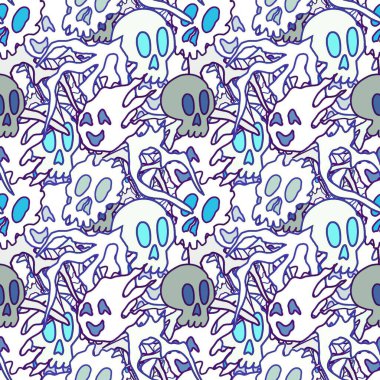 El çizimi kafatası arka plan sanatı, hip-hop tasarımı, kaykay tasarımı, şehir tarzı, tişört tasarımı, desen tasarımı, baskı, sanat.