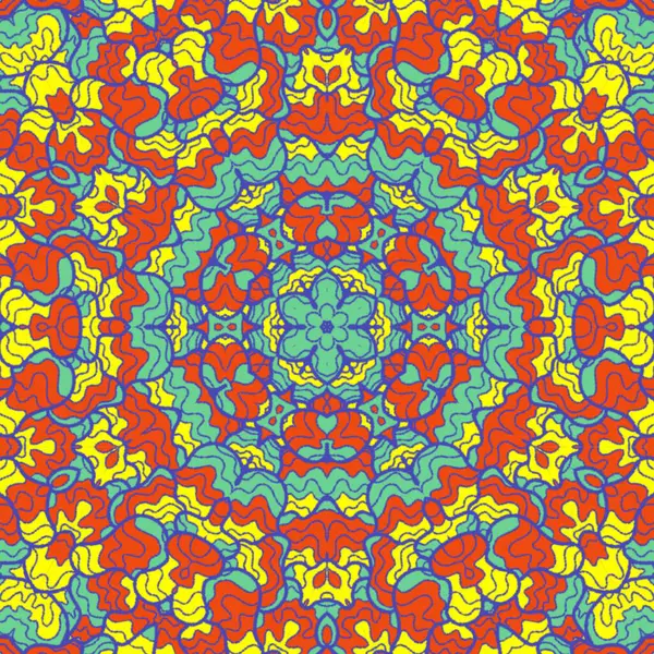 El çizimi soyut Mandala, taş tasarımı, arkaplan, baskı, sanat