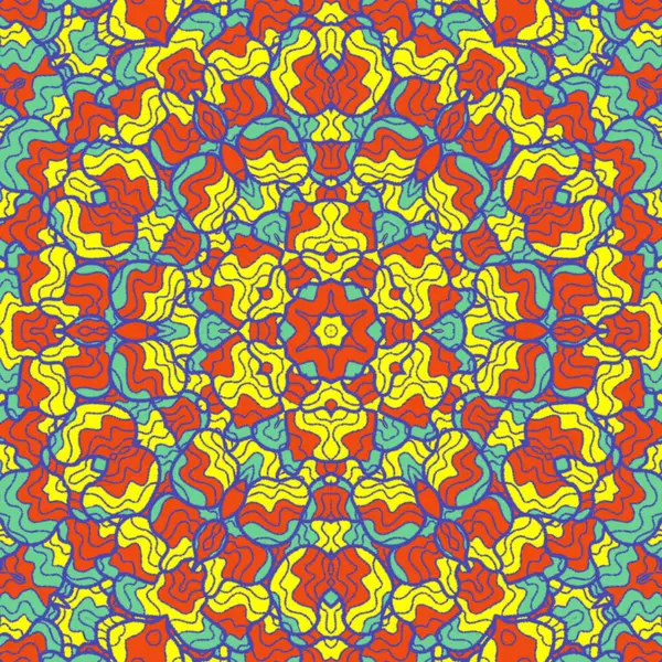 El çizimi soyut Mandala, taş tasarımı, arkaplan, baskı, sanat