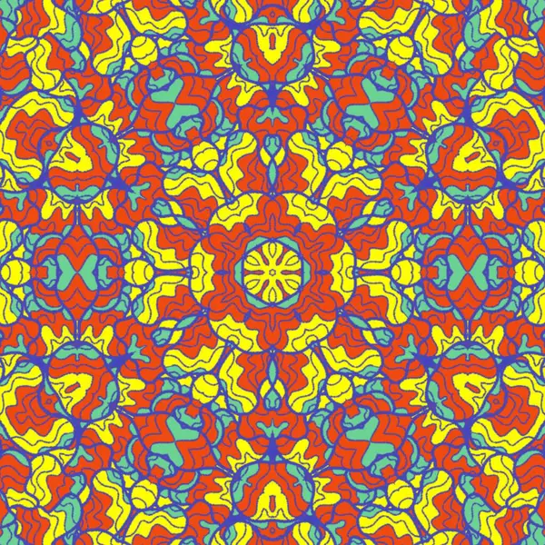 El çizimi soyut Mandala, taş tasarımı, arkaplan, baskı, sanat