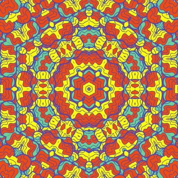 El çizimi soyut Mandala, taş tasarımı, arkaplan, baskı, sanat