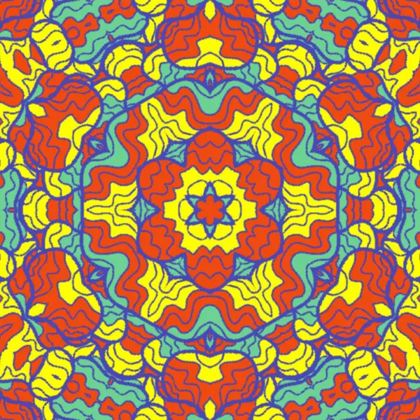 El çizimi soyut Mandala, taş tasarımı, arkaplan, baskı, sanat