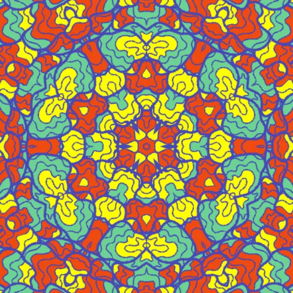 El çizimi soyut Mandala, taş tasarımı, arkaplan, baskı, sanat