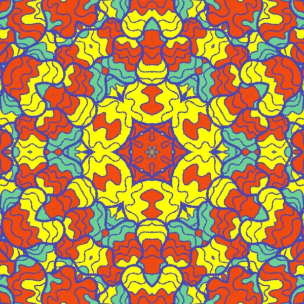 El çizimi soyut Mandala, taş tasarımı, arkaplan, baskı, sanat