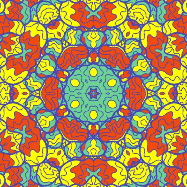 El çizimi soyut Mandala, taş tasarımı, arkaplan, baskı, sanat