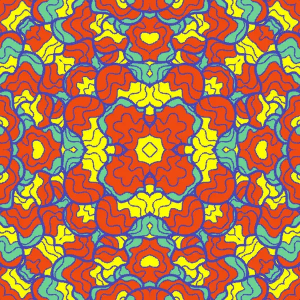 El çizimi soyut Mandala, taş tasarımı, arkaplan, baskı, sanat