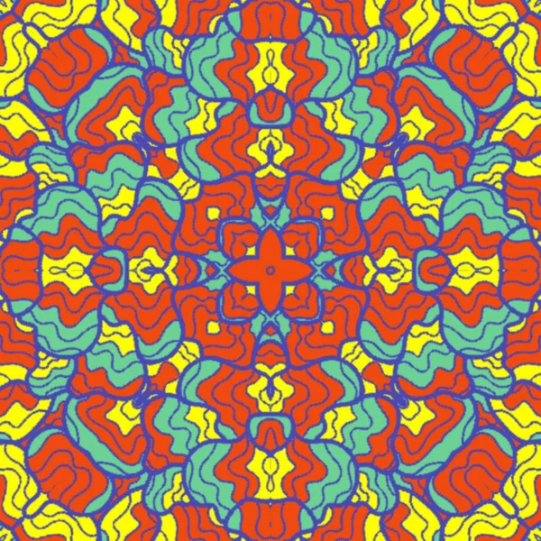 El çizimi soyut Mandala, taş tasarımı, arkaplan, baskı, sanat