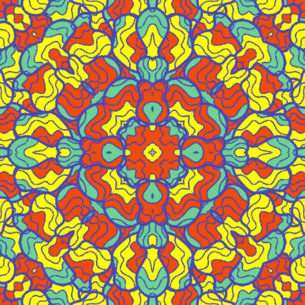 El çizimi soyut Mandala, taş tasarımı, arkaplan, baskı, sanat