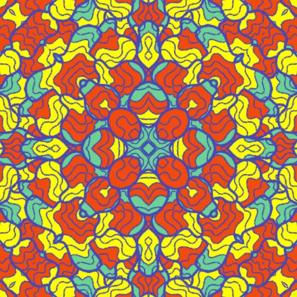 El çizimi soyut Mandala, taş tasarımı, arkaplan, baskı, sanat