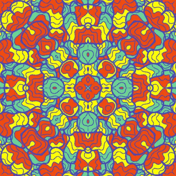 El çizimi soyut Mandala, taş tasarımı, arkaplan, baskı, sanat