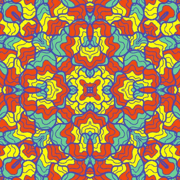 El çizimi soyut Mandala, taş tasarımı, arkaplan, baskı, sanat