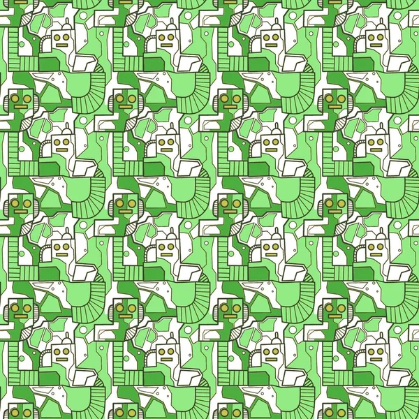 Robotsuz desenli sanat, çizgi film tarzı, arka plan tasarımı, eşsiz, el çizimi, baskı, sanat